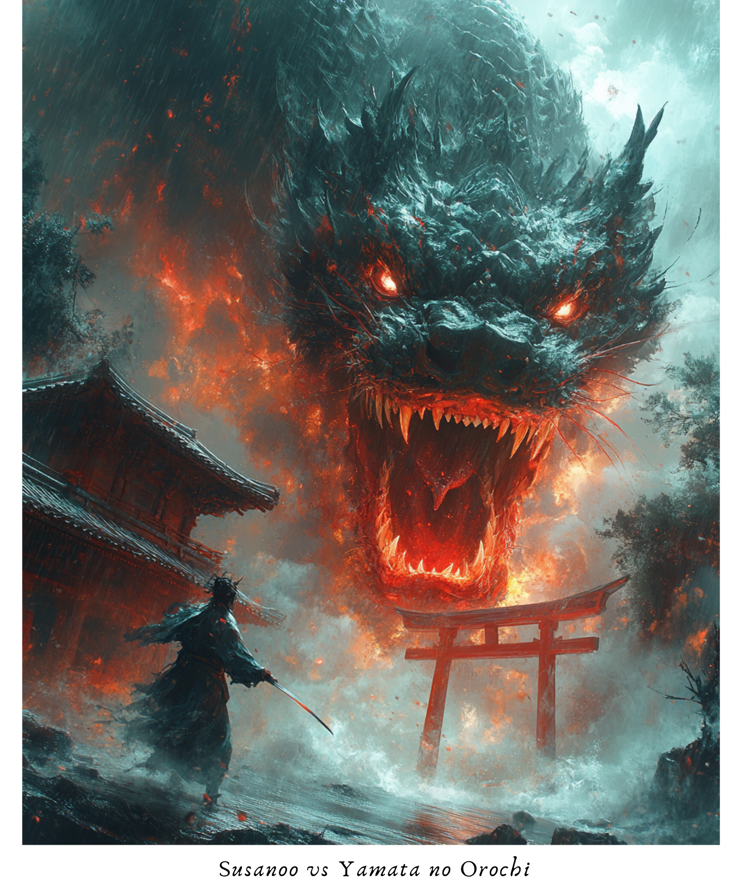 Susanoo vs Yamata no Orochi T-Shirt