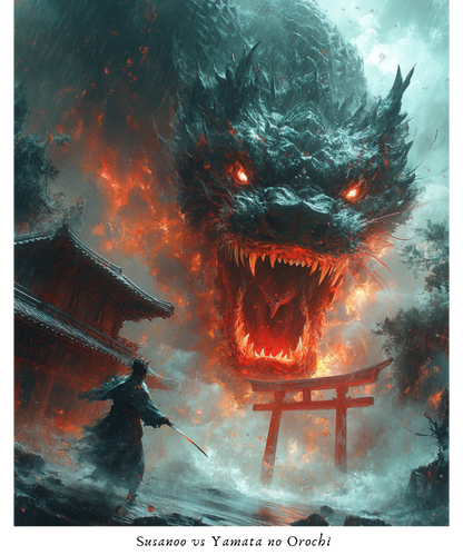 Susanoo vs Yamata no Orochi T-Shirt