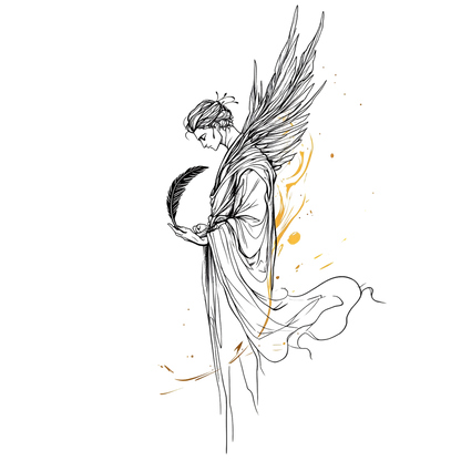 Thanatos Holds the Feather T-Shirt
