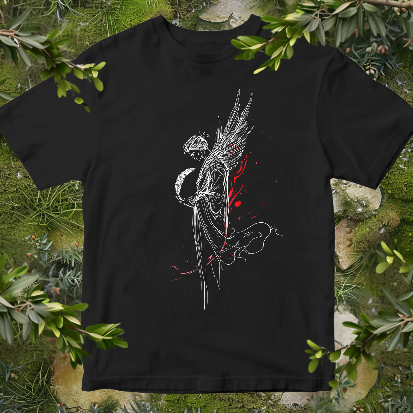 Thanatos Holds the Feather T-Shirt