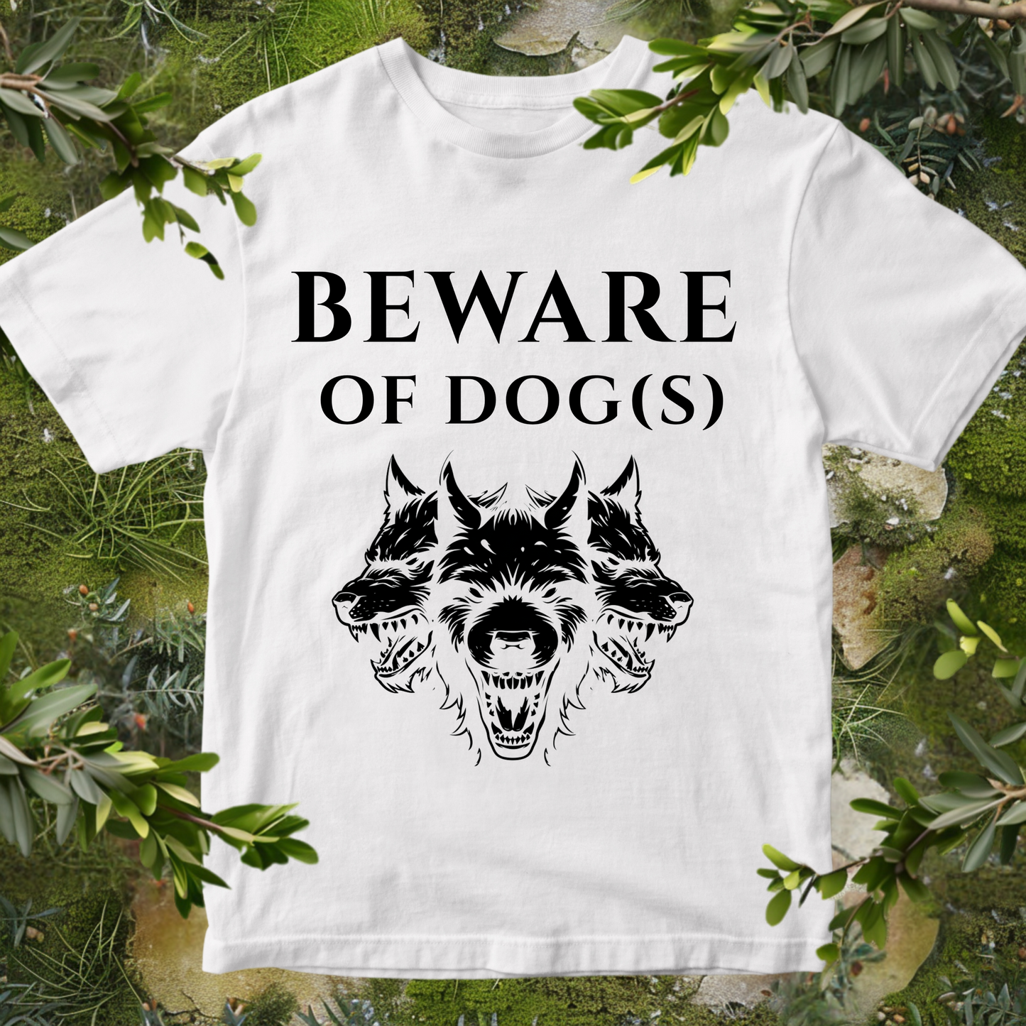 Cerberus Beware Of Dog(s) T-Shirt