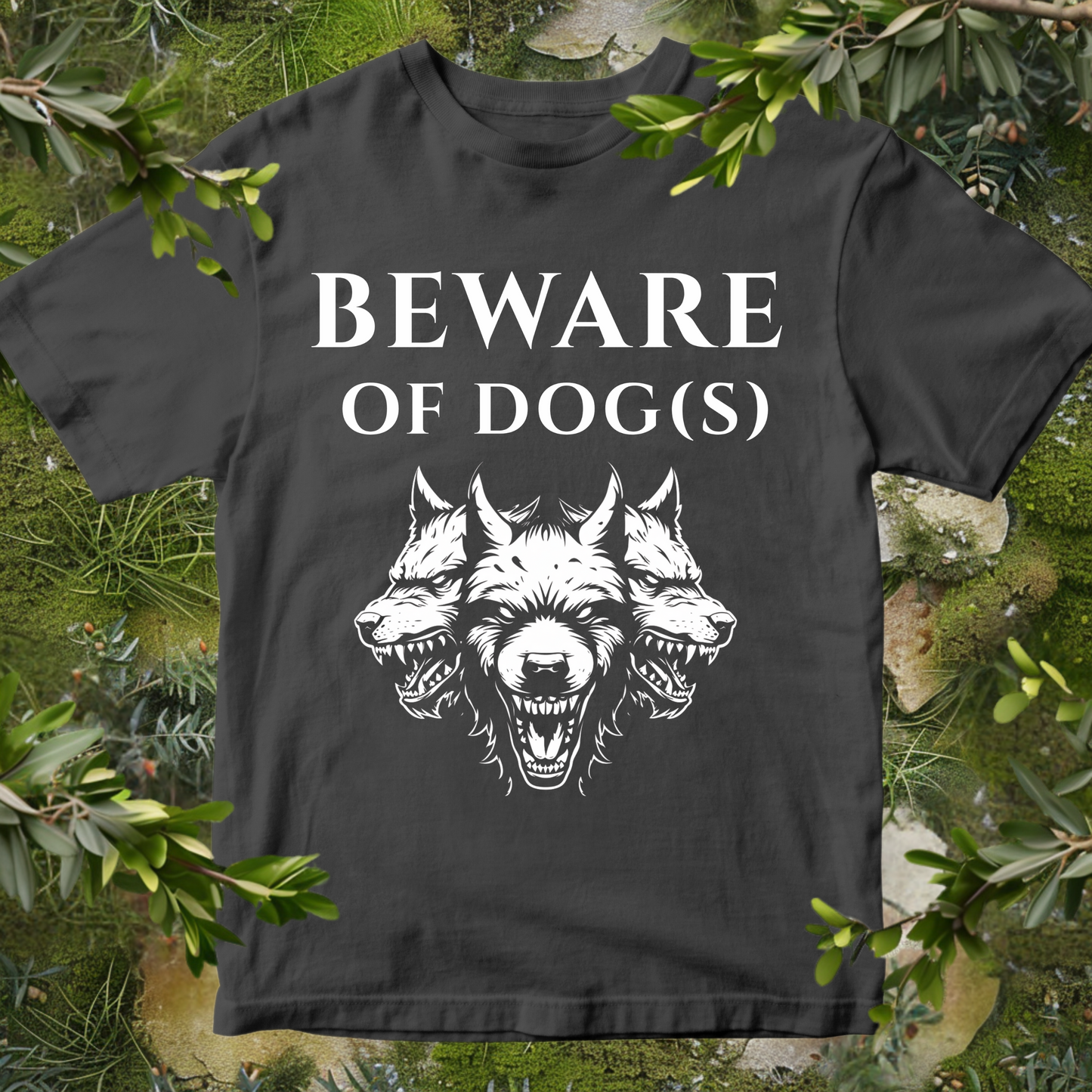 Cerberus Beware Of Dog(s) T-Shirt