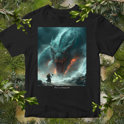 Thor vs Jormungandr T-Shirt