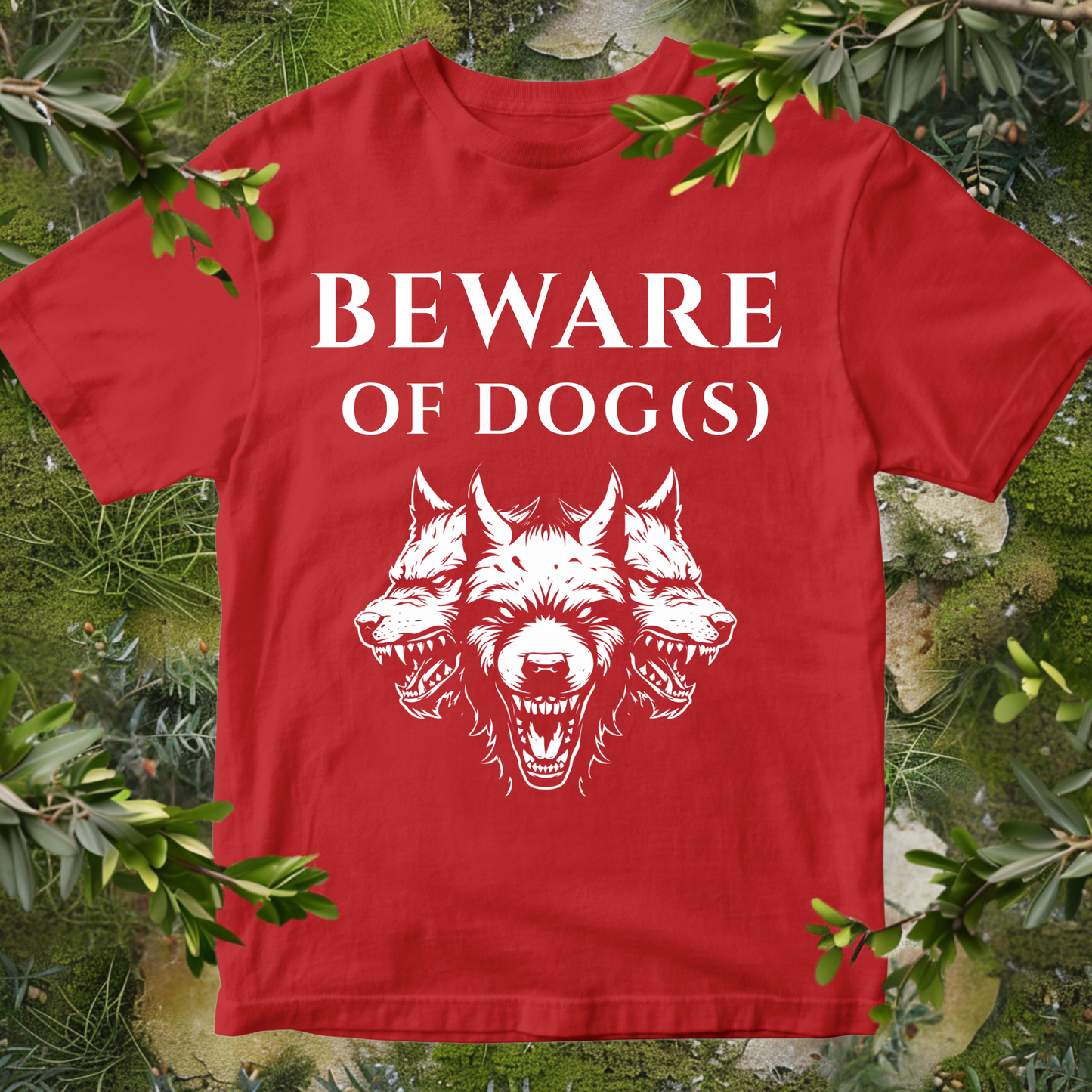 Cerberus Beware Of Dog(s) T-Shirt
