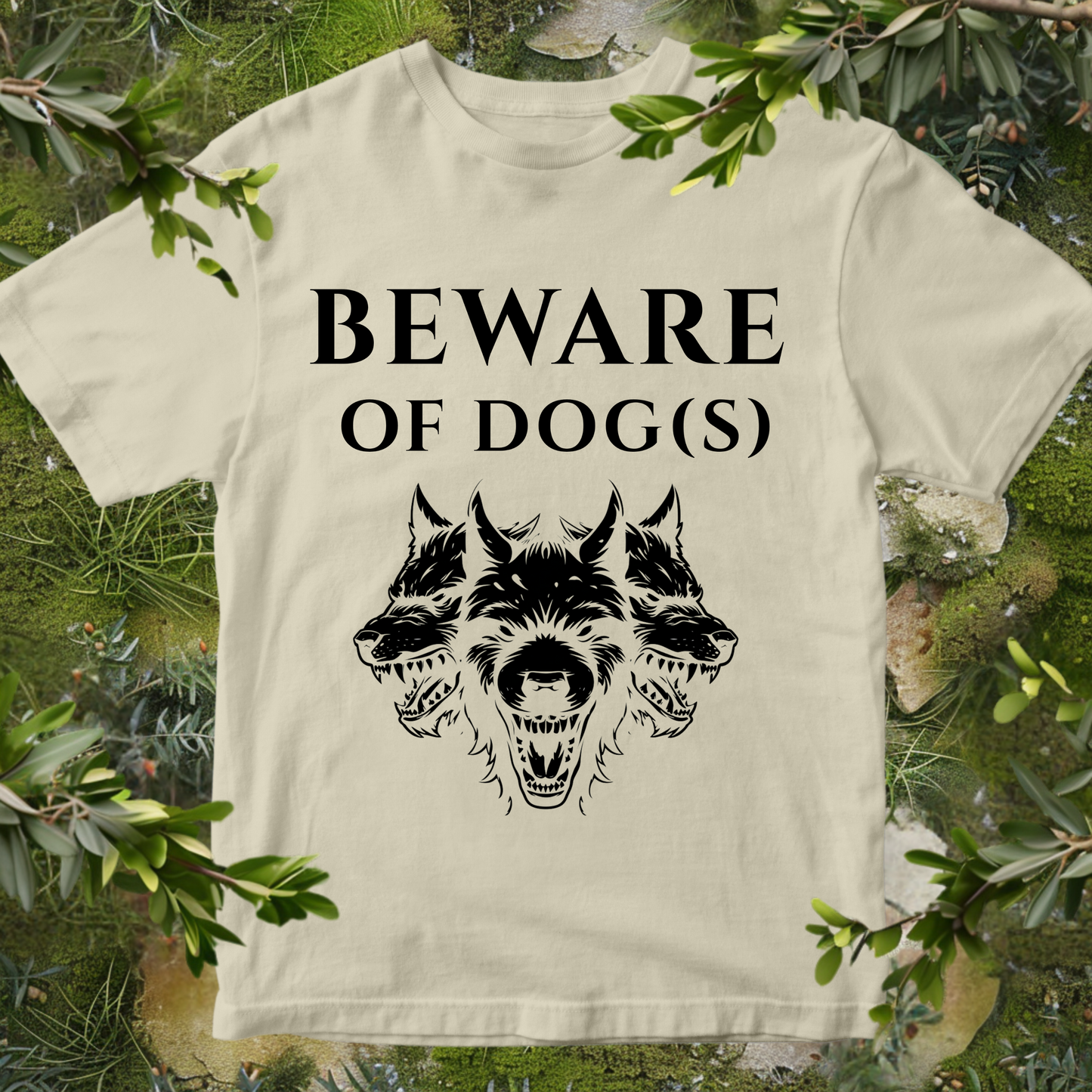 Cerberus Beware Of Dog(s) T-Shirt